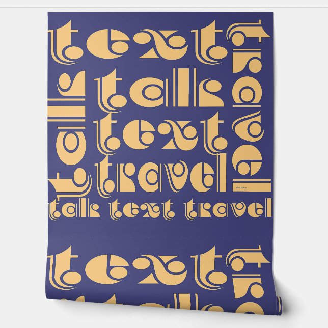 Tekst Reis Logo Behang (Afrollen)