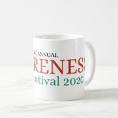 Tekst:rood groen koffiemok (Voorkant rechts)