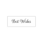 Tekst sjabloon voor beste wensen script zelfinktende stempel (Design)