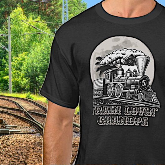 Tekst stoomtrein wijzigen Omheining T-shirt