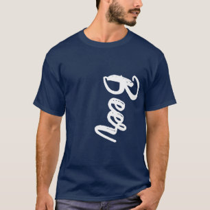  tekst t-shirt. Cool Script Word bier T-shirt