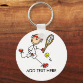 Tekst  tennisSleutelhanger toevoegen Sleutelhanger (Voorkant)