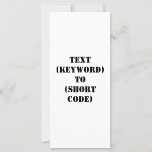 TEKST (TOETSENWOORD) AAN (KORTE CODE)