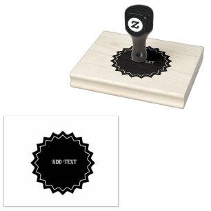 Tekst toevoegen Gedrukt Jet Zwart Ink Horizontale Rubberstempel