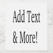 Tekst toevoegen & Meer! Personaliseer Uw Eigen Aan Wijn Etiket (Enkel label)