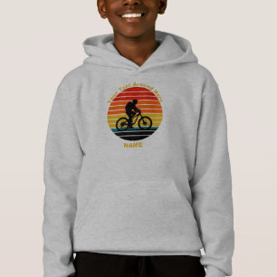 Tekst toevoegen Naam Retro Sunset Bike Rider wijzi
