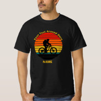 Tekst toevoegen Naam Retro Sunset Bike Rider wijzi
