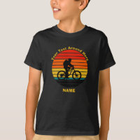 Tekst toevoegen Naam Retro Sunset Bike Rider wijzi