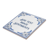 Tekst toevoegen Tegel, Nederlandse look, personali Tegeltje (Zijkant)