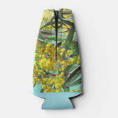 Tekst toevoegen Wattle & Gum Leaves Aussie Stubby  Flesjeskoeler (Achterkant)