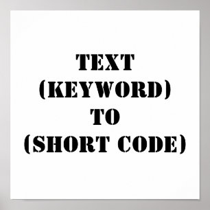 TEKST (TREFWOORD) NAAR (KORTE CODE) POSTER