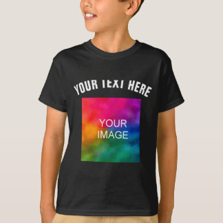 Tekst uploaden foto sjabloon jongens kinderen mode t-shirt