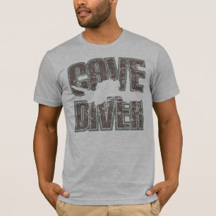 tekst van de grotduiker in nood t-shirt