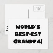Tekst van de Opa van het best-est-Beste van de Briefkaart (Voorkant / Achterkant)