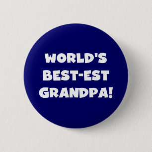 Tekst van de Opa van het best-est-Beste van de Ronde Button 5,7 Cm