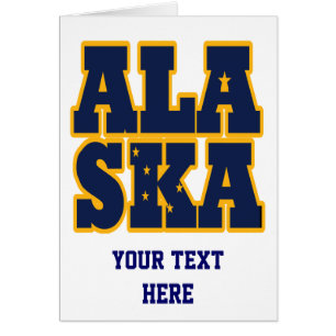 Tekst van de vlag van de staat Alaskan