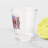 Tekst van Gdansk met uitzicht van de oude stad met Shot Glas (Rechts)