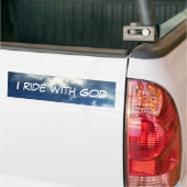 Tekst van het christendom in de lucht en wolken bumpersticker (Op Truck)