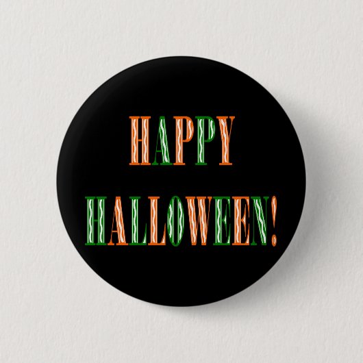 Tekst van het Halloween Festival Ronde Button 5,7 Cm (Voorkant)