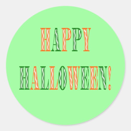 Tekst van het Halloween Festival Ronde Sticker (Voorkant)