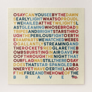 Tekst van het volkslied 1 legpuzzel