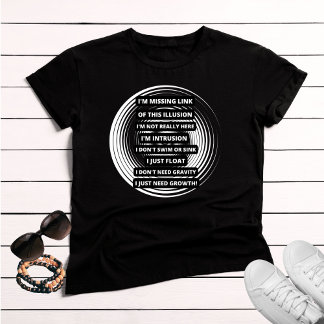 Tekst van ontbrekende link t-shirt