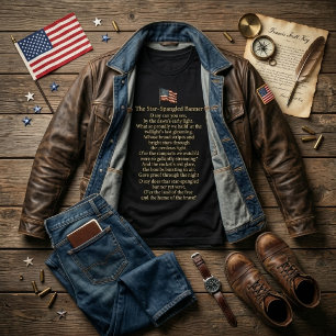 Tekst van The Star-Spangled Banner T-shirt