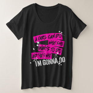 Tekst van Women's Plus Size Bad Reputation Grote Maat T-shirt