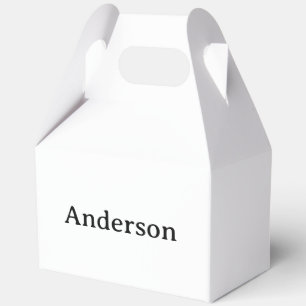 Tekst verwijderen & Eigen ontwerp vervangen 5" x 3 Bedankdoosjes