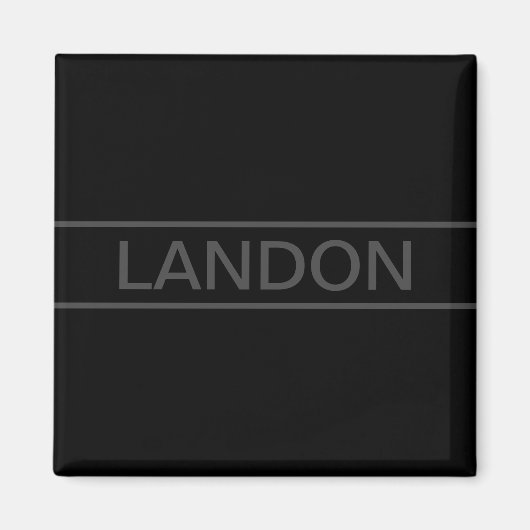  tekst | Vet Matig Zwart en Donkergrijs Magneet (Voorkant)