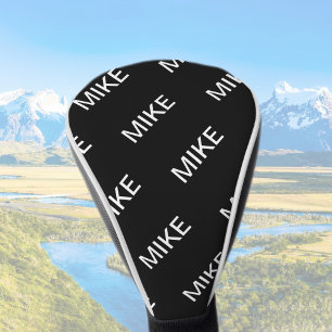 tekst Vet Matig Zwart-wit Golfheadcover