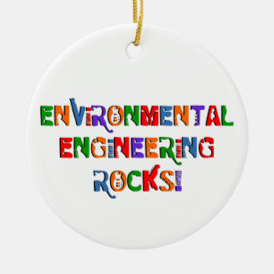 Tekst voor Environmental Engineering Rocks Keramisch Ornament