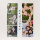 Tekst voor fotocollage, wit legpuzzel (Verticaal)