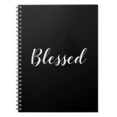 Tekst voor gebufferd zwart-wit aangepast script sc notitieboek (Voorkant)