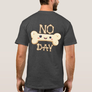 Tekst voor 'Geen Botten Dag' met Grafisch Element T-shirt