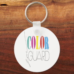 Tekst voor kleurenbeschermster "Love Color Guard" Sleutelhanger