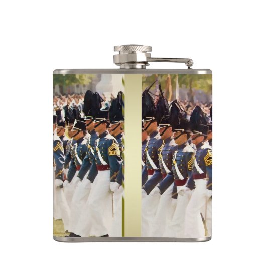 tekst West Point Cadets Heupfles (Achterkant)