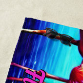 Tekst wijzigen, Abstracte lammeren blokkeren Strandlaken (In situ)