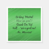 Tekst wijzigen - Aussie Slang Conversation Serviet Servet (Voorkant)