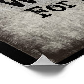 Tekst wijzigen - Geen wens voor IT-werk Poster (Hoek)