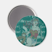Tekstachtergrond Wonder Woman Magneet (Voorkant / Achterkant)