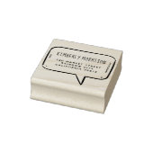 Tekstballon Naam & Adres Rubberstempel (Stempel)