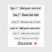 Tekstberichten Sticker (Vel)