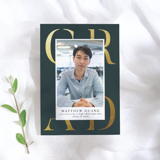 Tekstboek | Aankondiging van Afstuderen voor goudp