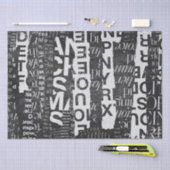 TekstCollage Kunstdeklaag of weefselpapier Tissuepapier (Craft)