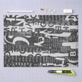 TekstCollage Kunstdeklaag of weefselpapier Tissuepapier (Craft)