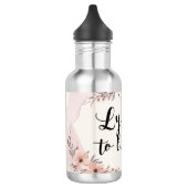 Teksten om naar te leven waterfles (Links)