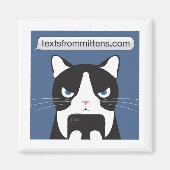 Teksten van Mittens Square Magnet Magneet (Voorkant)