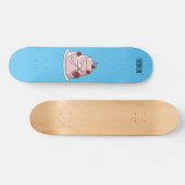 Tekstgebak cartoon skateboard (Horizontaal)
