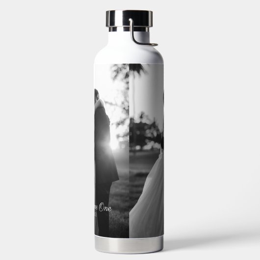 tekstgordelflesje waterfles (Links)